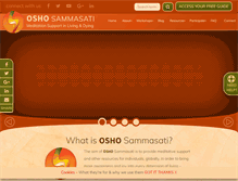 Tablet Screenshot of oshosammasati.org